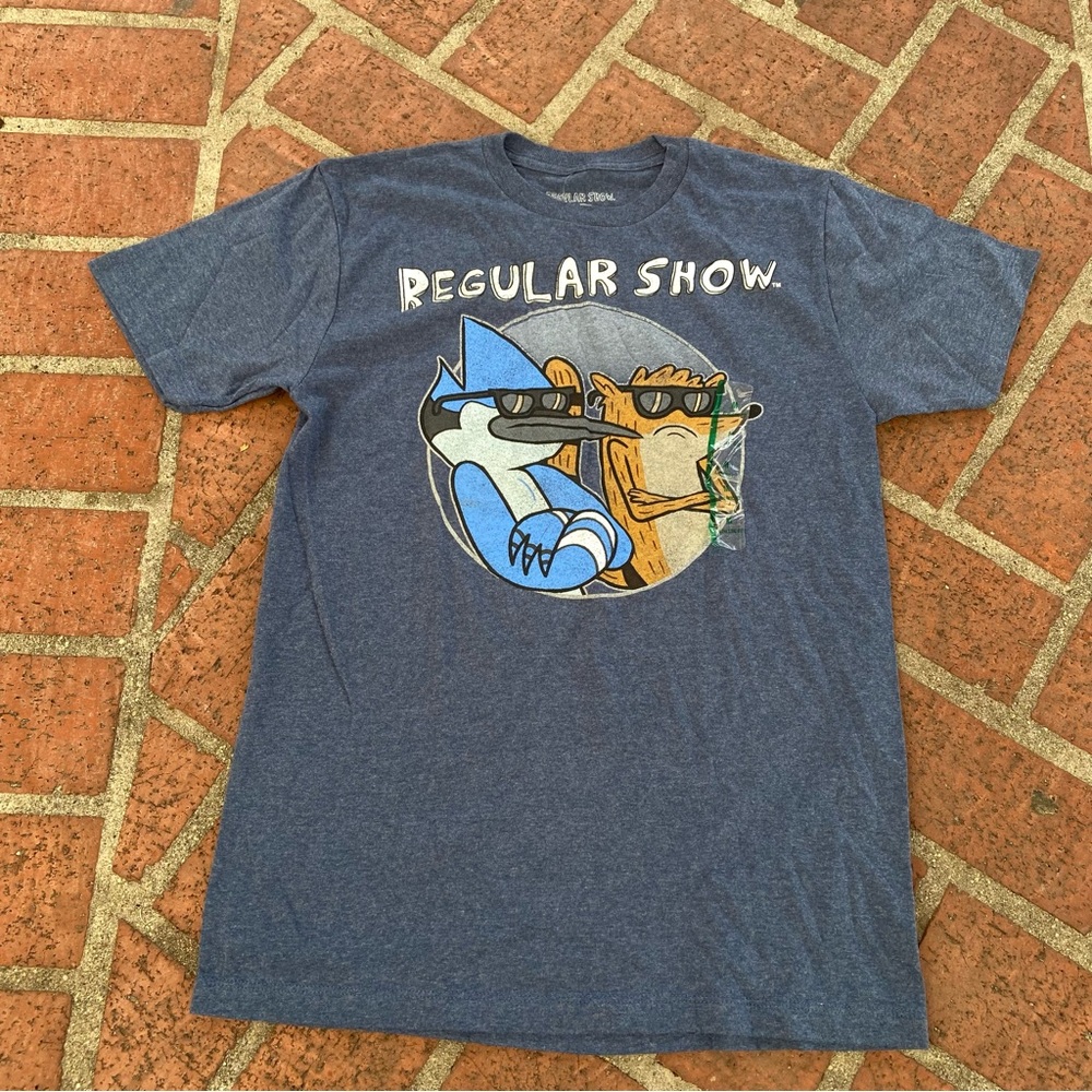 Men’s Cartoon Network Regular Show Navy T-Shirt Size Medium New